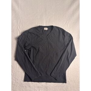 Calvin Klein Jeans V-Neck‎ Long Sleeve Sweater Grey Sweater Men's Medium *